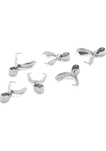 20 Stianless Kefaletler Çelik Kolye Örü Kapaklar Için 4X16MM (Yurt Dışından)