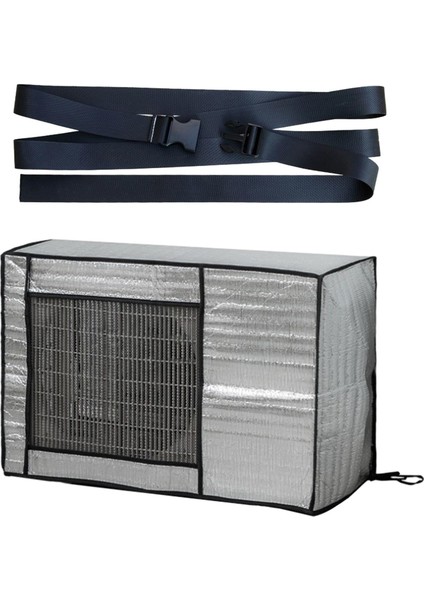 Klima Kapağı Toz Geçirmez Isı Yalıtımı Rüzgar Geçirmez Sabitleme Kemeri 98CMX73CMX41CM (Yurt Dışından)