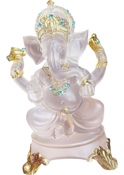Hindu I Heykeli Heykelcik Fengshui Dekor El Sanatları Temizle Aureate Mavi (Yurt Dışından)