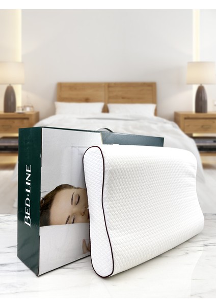 Visco Çift Boyun Destekli Double Comfort Yastık 38*54*12*13 cm
