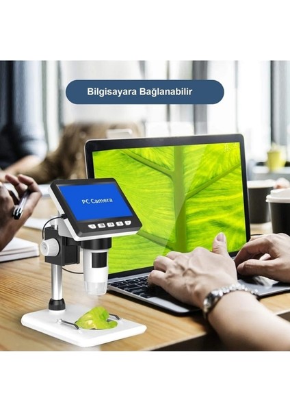 1000X Dijital 1080P 4.3 Inç LCD Ekranlı USB Hd Mikroskop indirimleri