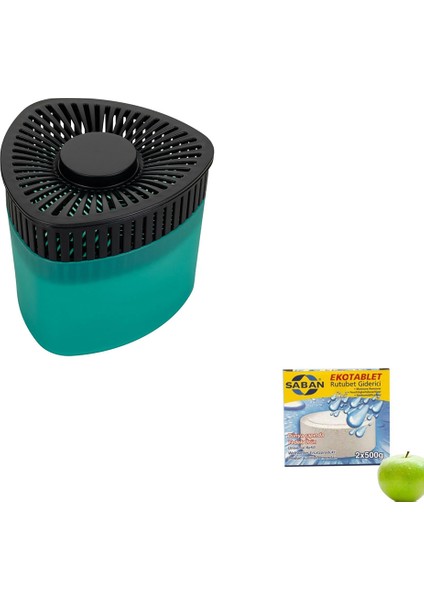Evin Her Odasına Elmalı Nem Alıcı Aparat x 6 / 2X500 x 6 Yedek Tabletleriyle