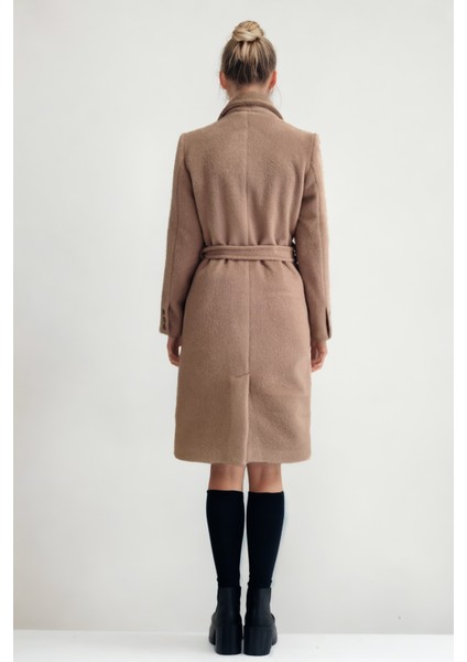 Beli Kuşaklı Düğmeli Uzun Kaban fırsatları