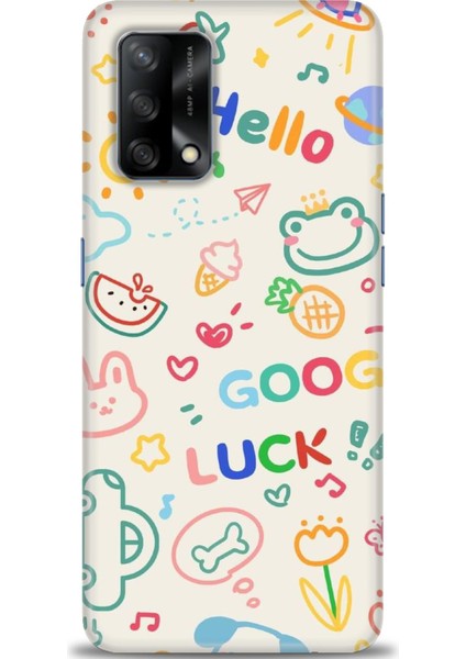 Oppo A74 Kılıf Hd Baskılı - Goog Luck