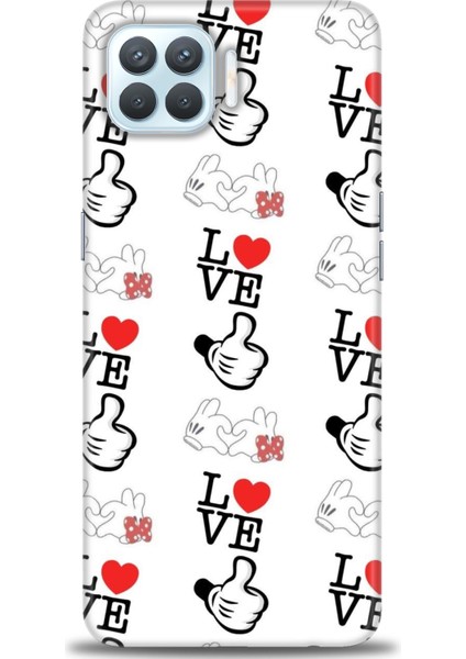 Oppo A73 Kılıf Hd Baskılı - Love Mickey