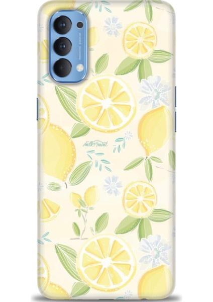 Oppo Reno 4 Kılıf Hd Baskılı - Limon