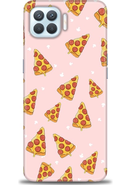 Oppo Reno 4 Lite Kılıf Hd Baskılı - Pizza Dilimleri