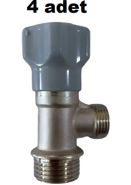 Taharet Musluğu Gri Volanlı 1/2 x 3/8