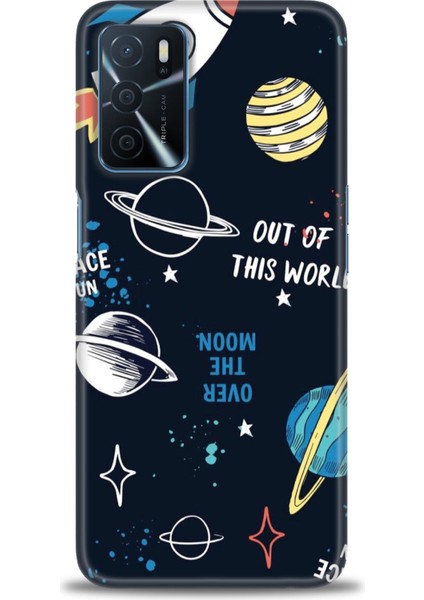 Oppo A16 Kılıf Hd Baskılı - Space Fun