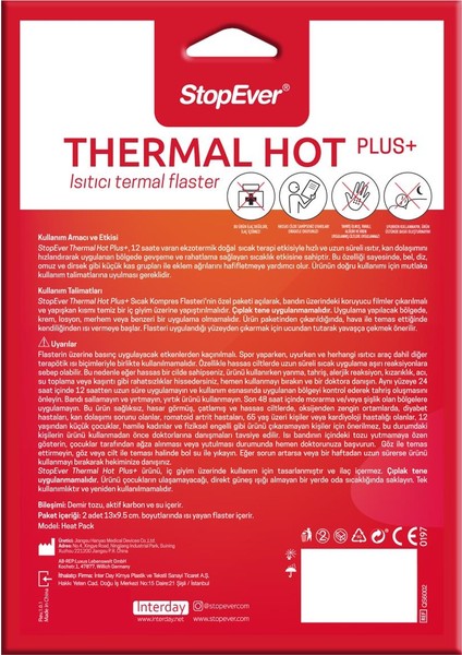 Thermal Hot Plus + Sıcak Kompres Flastreri