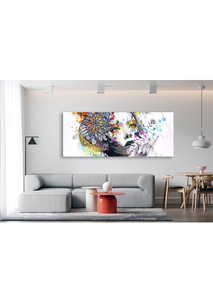 Kadın Temperli Cam Duvar Tablosu modelleri