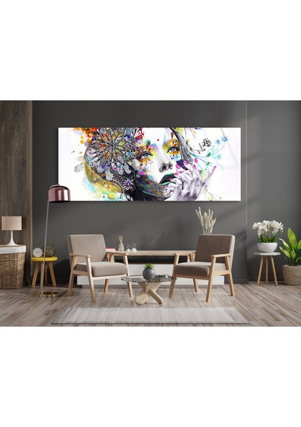 Kadın Temperli Cam Duvar Tablosu fırsatları