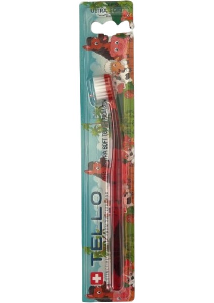 4480 Ultra Soft Çocuk Diş Fırçası -Kırmızı Sap