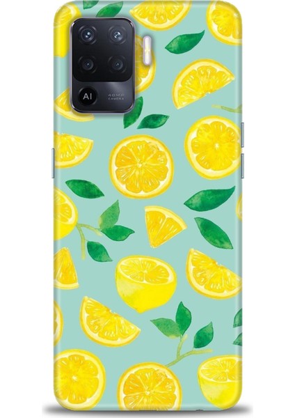 Oppo Reno 5 Lite Kılıf Hd Baskılı - Limon Dilimleri
