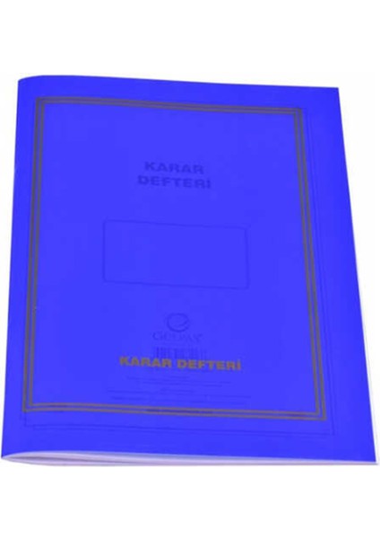 Karar Defteri Plastik Kapak 21X30 cm 40 Yaprak