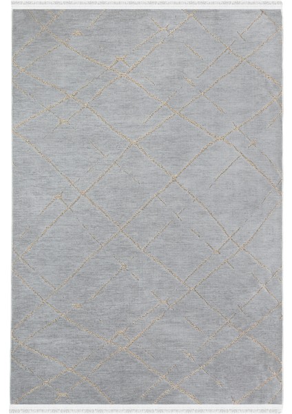 Garden 8208 Gri Yıkanabi r Kesme Yolluk Koridor Halısı Kaymaz Çocuk Odası Halı Ki m