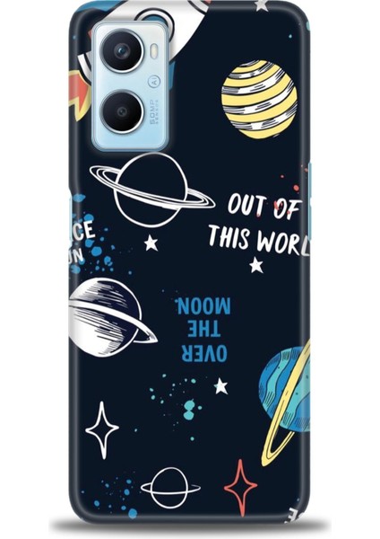Oppo A96 4g Kılıf Hd Baskılı - Space Fun