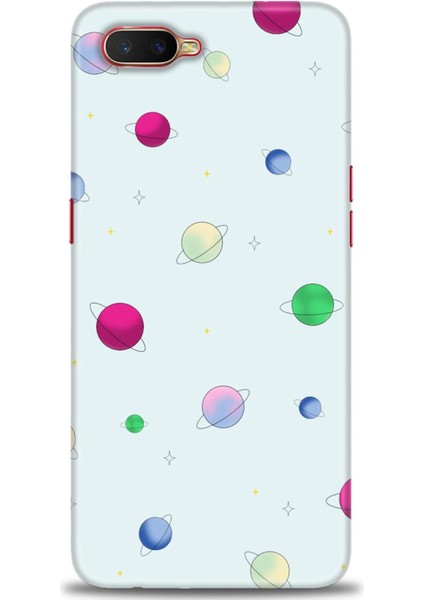 Oppo RX17 Neo Kılıf Hd Baskılı - Gezegenler Çizim