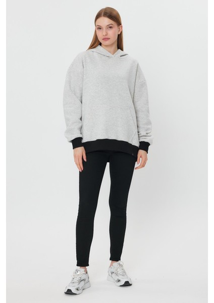 Kangru Cepli Kapişonlu Sweatshirt (E23-00176)