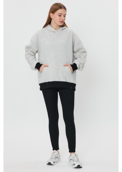 Kangru Cepli Kapişonlu Sweatshirt (E23-00176) indirimleri