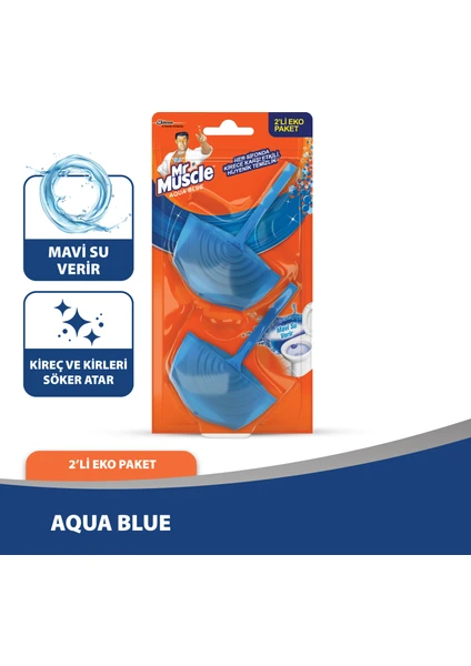 Mr Muscle Klozet Blok Aqua  2 li Eko Paket