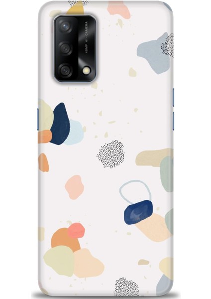 Oppo A74 Kılıf Hd Baskılı - Benekler ve Renkler