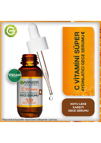 C Vitamini Süper Aydınlatıcı Gece Serumu