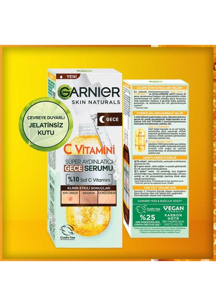 C Vitamini Süper Aydınlatıcı Gece Serumu