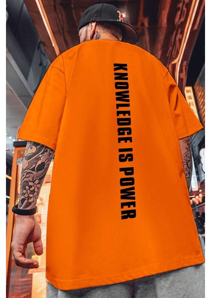 Only Trendwear Unisex Knowledge Is Power Baskılı Tasarım Tshirt