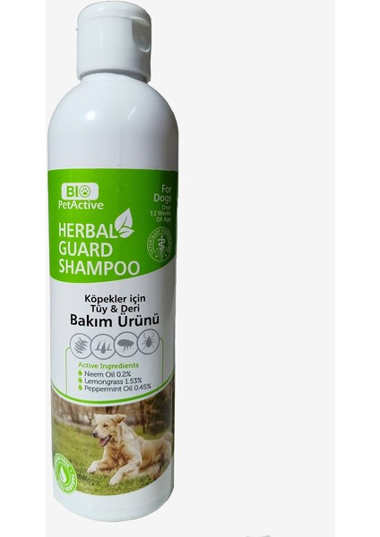 Herbal Guard Köpek Dış Parazit Böcek Sinek Pire Kene Şampuan Dis Parazit 250 ml