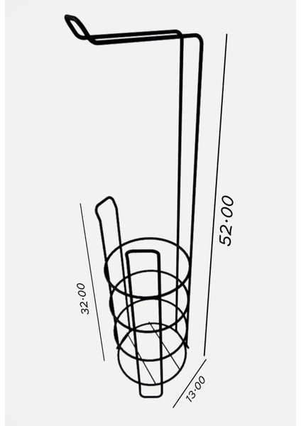 Tuvalet Kağıtlığı Wc Kağıtlık Yedekli Metal Tuvalet Kağıdı Standı Tutacağı Askısı ZBT0021