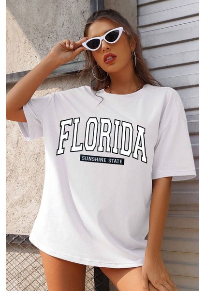 Only Trendwear Unisex Florida Baskılı Tasarım Tshirt fiyatları