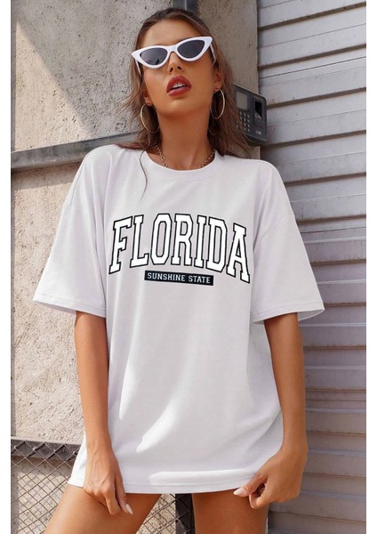 Only Trendwear Unisex Florida Baskılı Tasarım Tshirt modelleri