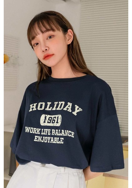 Only Trendwear Unisex Holiday Baskılı Tasarım Tshirt fiyatları