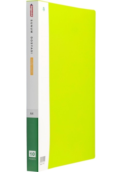 Lolly Serisi Sunum Dosyası 10'lu Yeşil x 5 Adet