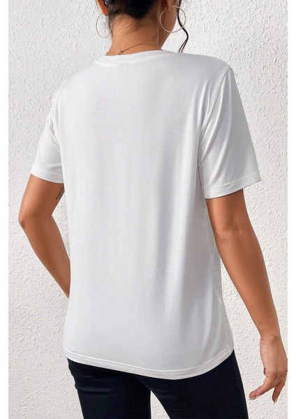 Only Trendwear Unisex Make Up Siluet Baskılı Tasarım Tshirt modelleri