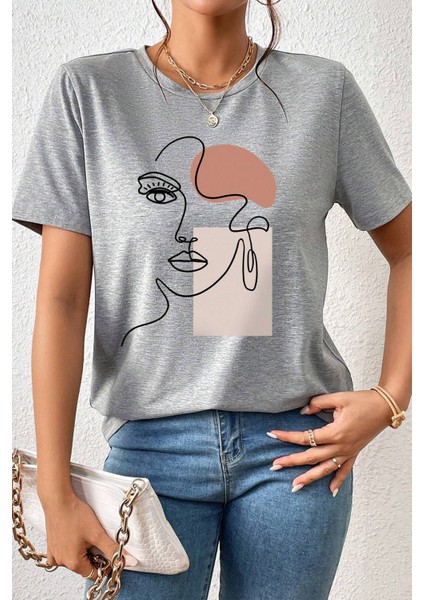 Only Trendwear Unisex Make Up Siluet Baskılı Tasarım Tshirt fiyatları