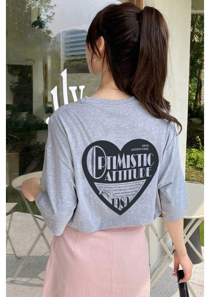 Only Trendwear Unisex Optimistic Baskılı Tasarım Tshirt