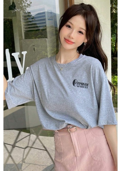 Only Trendwear Unisex Optimistic Baskılı Tasarım Tshirt modelleri