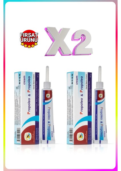 Propoleo&propoleo Bal ve Propolis Özlü Krem 40G X2