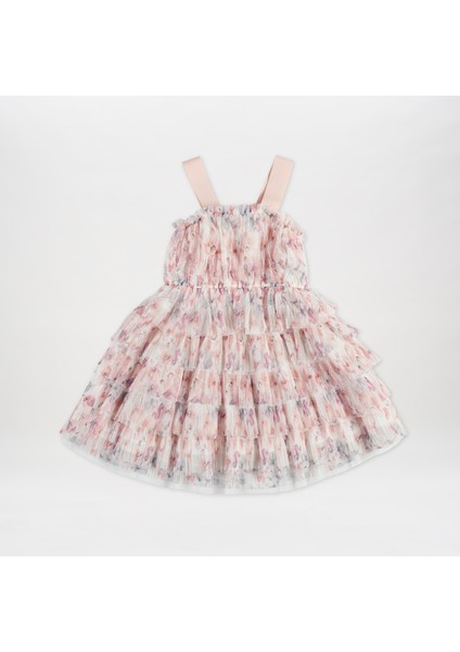 Çiçek Desenli Tül Elbise indirimleri