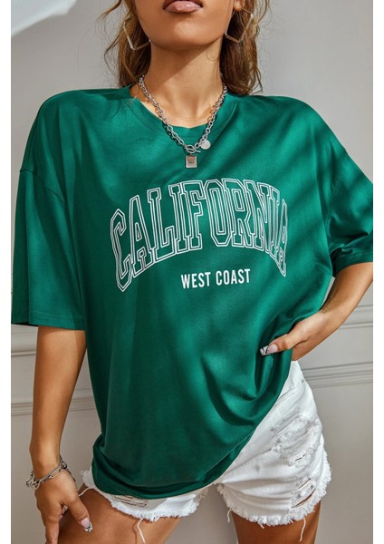 Only Trendwear Unisex California West Coast Baskılı Tasarım Tshirt