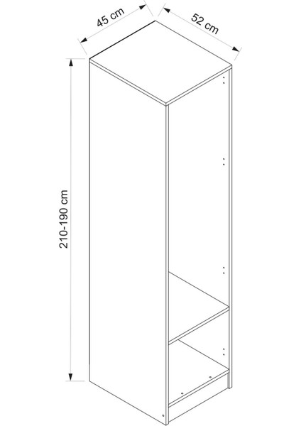 M4001-KALE 1 Gövde Askılı Antr 210CM