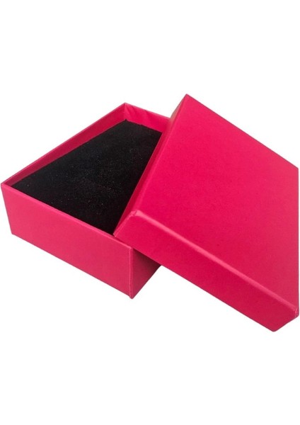 Fuşya Sert Kolye& Mini Set Kutusu 24 Lü Paket( Içi Süngerli )