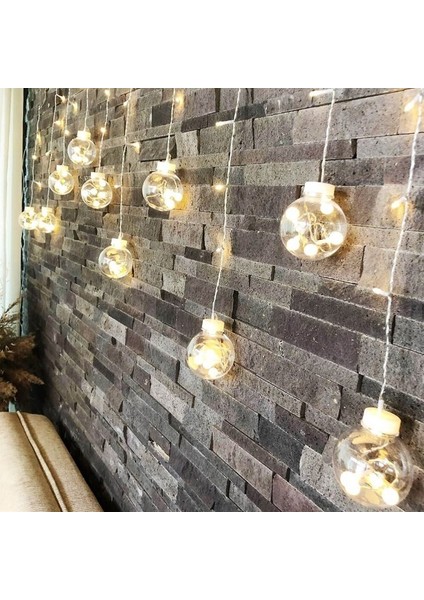Gün Işığı Salkım LED Işık Büyük Top Salkım Işık Top LED Işık Yılbaşı Işığı Yılbaşı Süsleme Işığı
