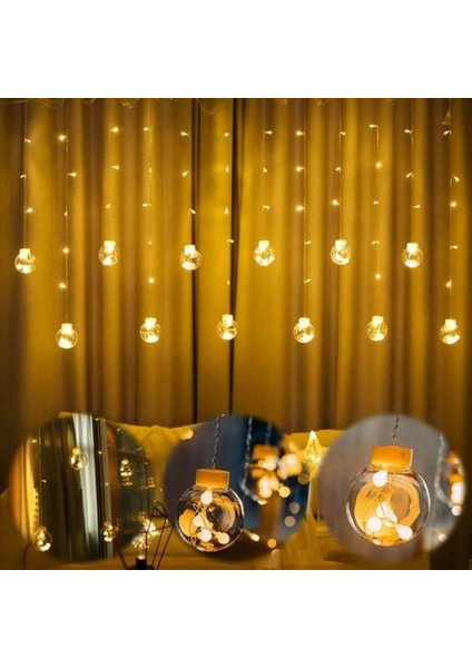 Gün Işığı Salkım LED Işık Büyük Top Salkım Işık Top LED Işık Yılbaşı Işığı Yılbaşı Süsleme Işığı
