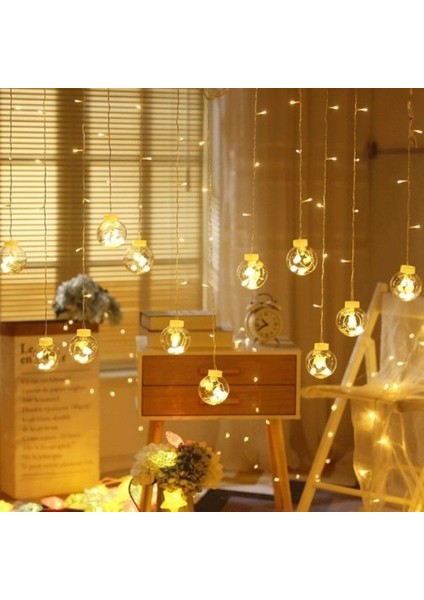 Gün Işığı Salkım LED Işık Büyük Top Salkım Işık Top LED Işık Yılbaşı Işığı Yılbaşı Süsleme Işığı