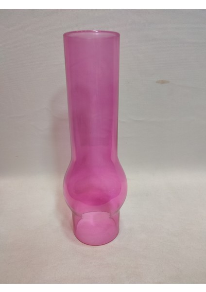 Avize Lamba Camı.Tam Pembe Renkli. (Alt Çap:7.00cm-h:25.00cm)