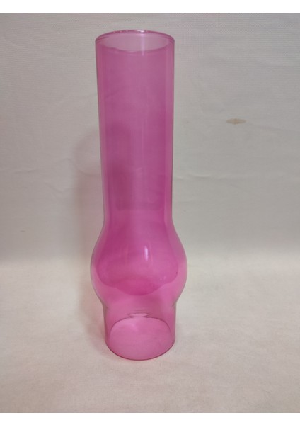 Avize Lamba Camı.Tam Pembe Renkli. (Alt Çap:7.00cm-h:25.00cm)