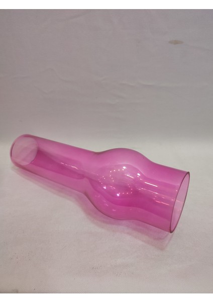 Avize Lamba Camı.Tam Pembe Renkli. (Alt Çap:7.00cm-h:25.00cm)